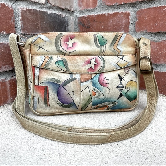 Sam-Sam VTG Artisan Genuine Leather Crossbody/Shoulder Bag - Picture 1 of 9